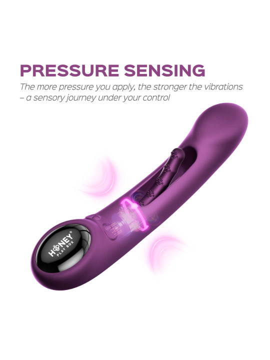 Tempo vibromasseur G-spot avec capteurs de pression et application