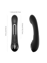 Tempo vibromasseur G-spot avec capteurs de pression et application Noir