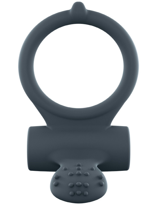 Cockring Vibrant Power Clit + - Noir