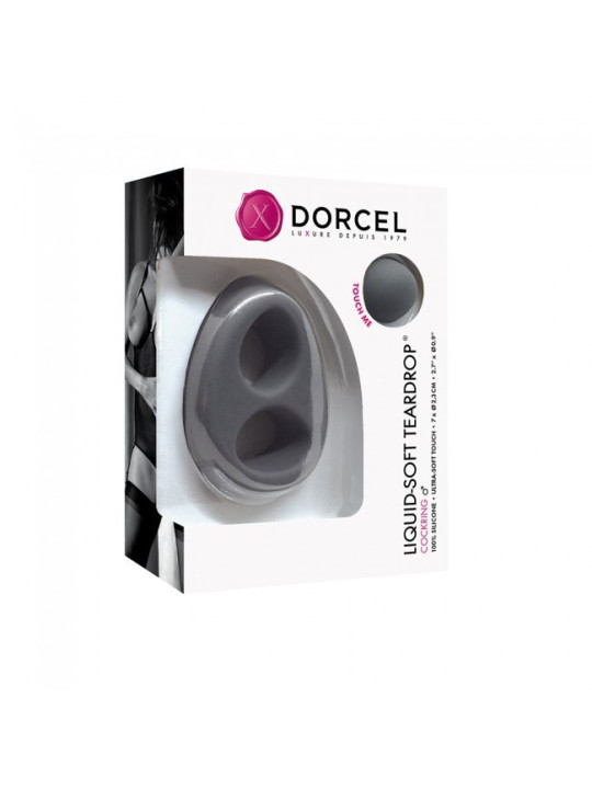 Cockring Liquid-soft ultra doux - Gris