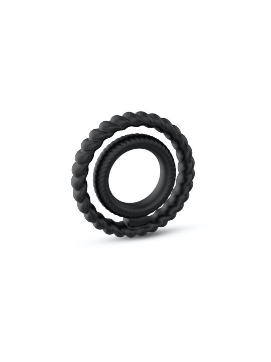 Cockring Dual ring Dorcel - Noir