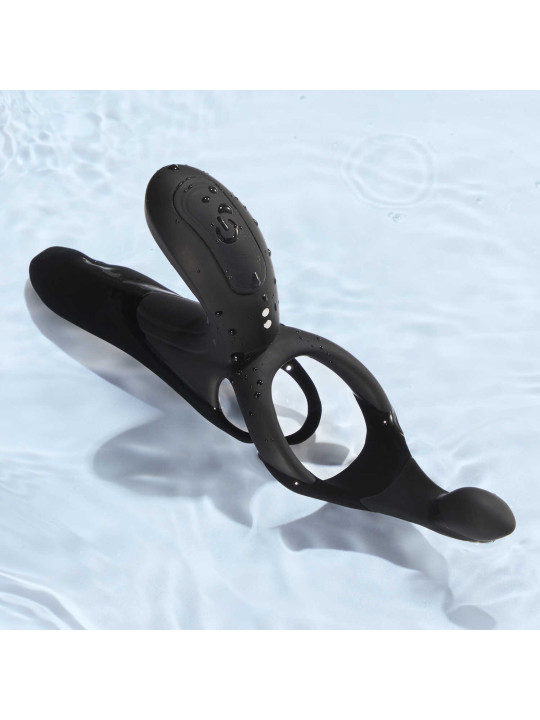 PLEASURE PIVOT Vibromasseur pour couples contrôlé par application - Noir