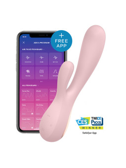 Vibromasseur connecté Satisfyer Mono Flex - Rose