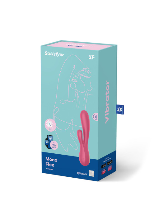 Vibromasseur connecté Satisfyer Mono Flex - Rouge