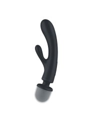 Triple lover Rabbit et Wand Satisfyer - Noir