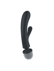 Triple lover Rabbit et Wand Satisfyer - Noir