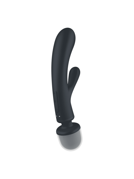 Triple lover Rabbit et Wand Satisfyer - Noir