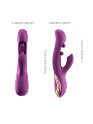 Gem vibromasseur rabbit avec capteurs de pression et application Violet