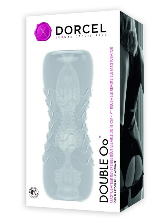 Masturbateur Dorcel Double OO 2 en 1 - Blanc