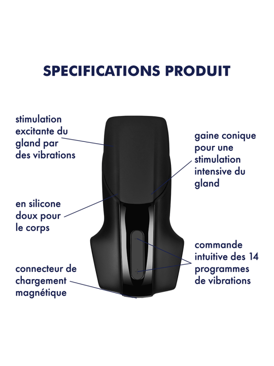 Men Vibration - Noir Masturbateur Satisfyer