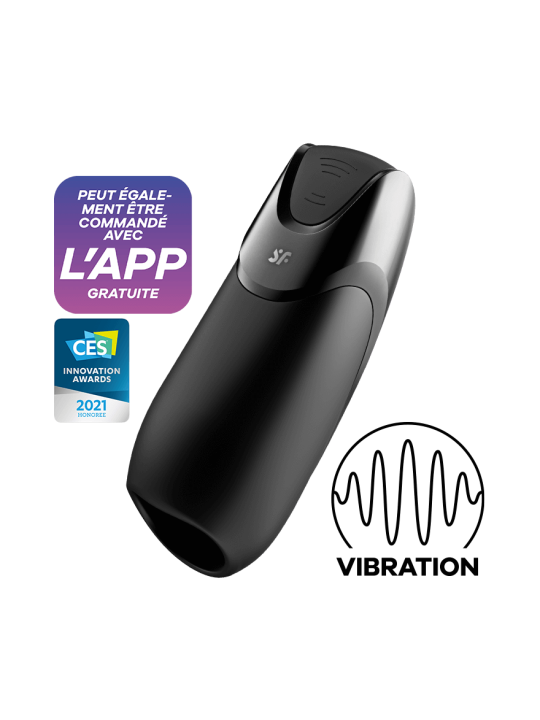 Men Vibration + Connect App - Noir