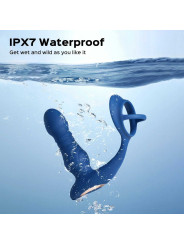 Cyrus - Vibromasseur de prostate va et vient contrôlé par application - Bleu