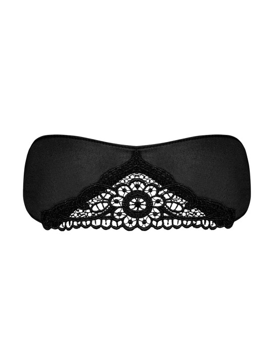 Satinia Masque en satin - Noir