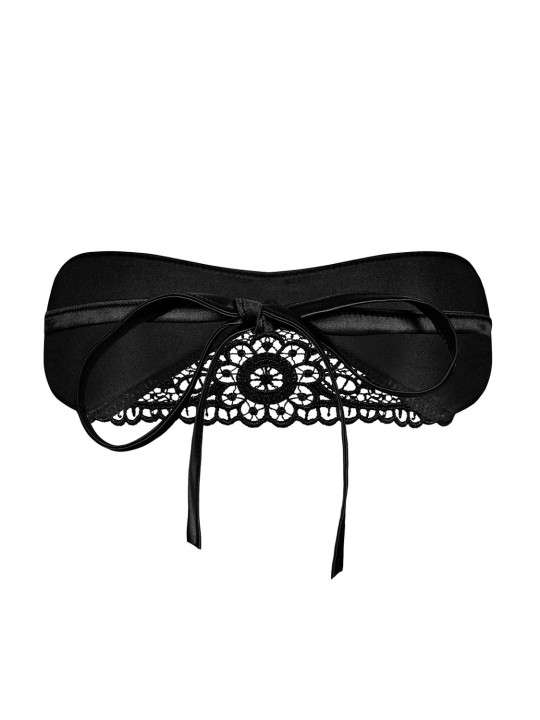 Satinia Masque en satin - Noir
