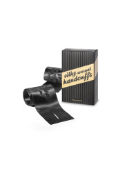 Menottes sensuelles - Liens en satin - Noir