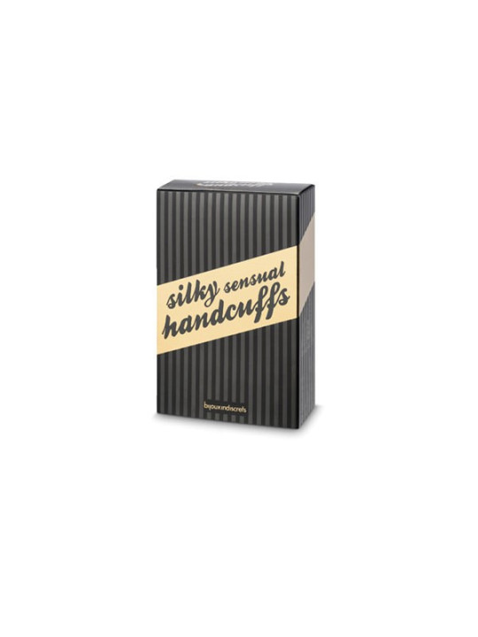 Menottes sensuelles - Liens en satin - Noir