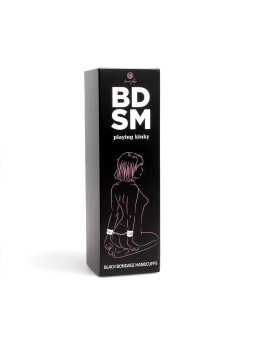 Menottes de bondage noires - Secret play - BDSM collection