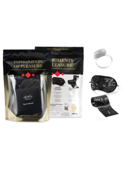 Coffret Plaisir - Masque, liens sensuels, cockring, dosette