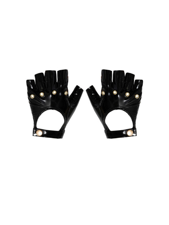 F263 Gants sans doigts en PVC
