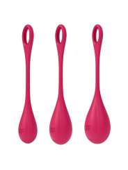 Yoni Power 1 - Set de 3 - Rouge Boules de Geisha Satisfyer