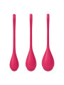 Yoni Power 1 - Set de 3 - Rouge Boules de Geisha Satisfyer