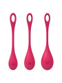 Yoni Power 1 - Set de 3 - Rouge Boules de Geisha Satisfyer