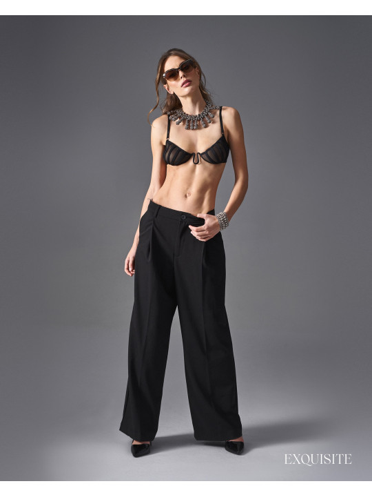 Aurorium demi-soutien-gorge noir