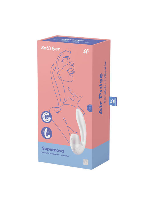 Supernova - Blanc Stimulateur clitoridien et Vibromasseur point G Satisfyer