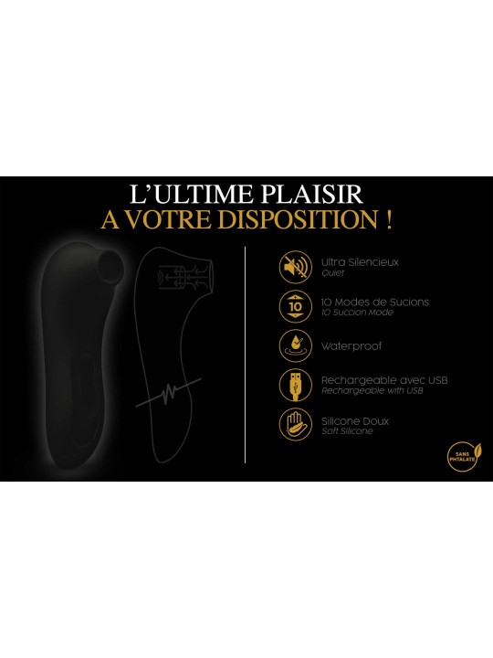 Le Maxi stimulateur clitoridien - Noir