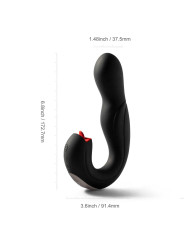 Joi Pro 2 Black - Vibrateur - lécheur de clitoris rotatif à tête télécommandée pour le point G
