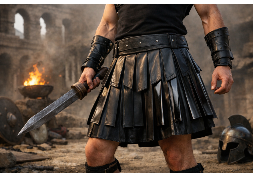 Jupe gladiateur pour homme en cuir écologique avec plis en PVC : Guide Ultime, Audacieux et Durable (2026)